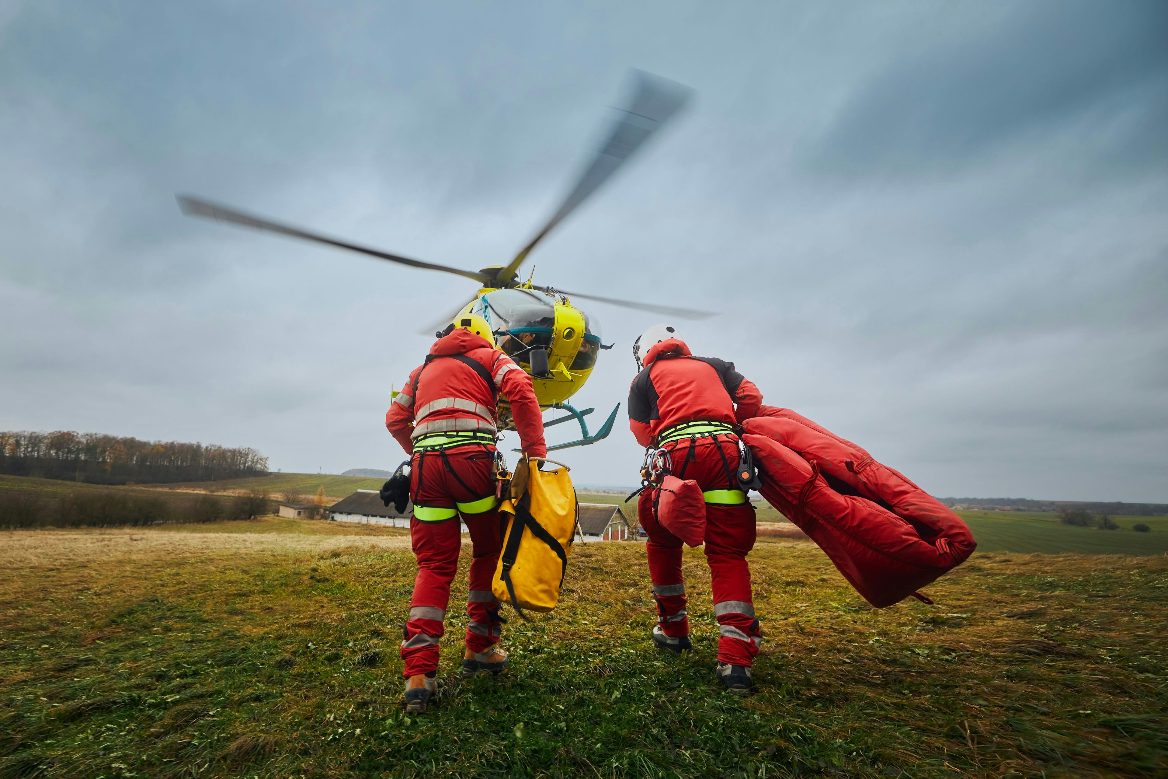 image of helicopter rescue